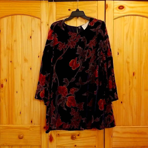 Beautiful cocktail dress, large size,California moon rise,gaze with a liner - Picture 1 of 6